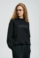 Cassa Women's Knitted Sweatshirt Black