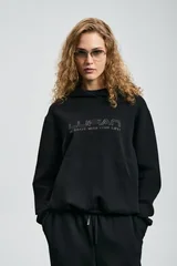 Cassa Women's Knitted Sweatshirt Black