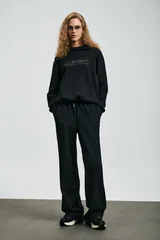 Cassa Women's Knitted Sweatshirt Black