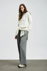 Merry Women's Knitted Sweatshirt Off White