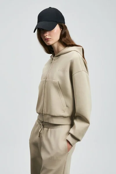 Cara Women's Knitted Sweatshirt Beige