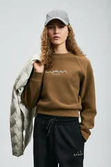 Beggy Women's Knitted Sweatshirt Camel Hair