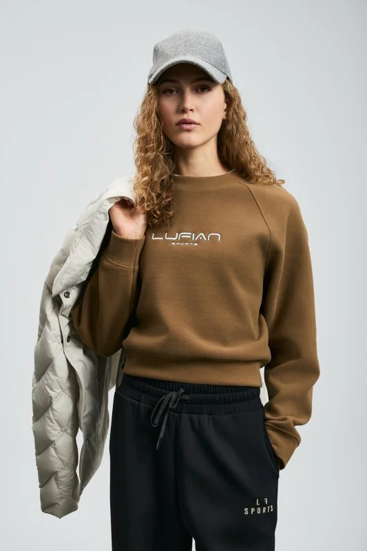 Beggy Women's Knitted Sweatshirt Camel Hair