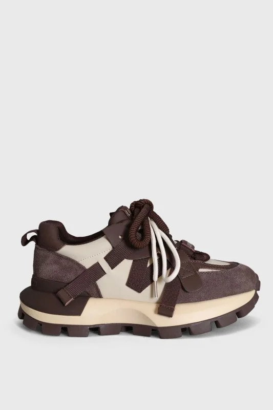 Yoko Women's Sneaker Shoes Brown