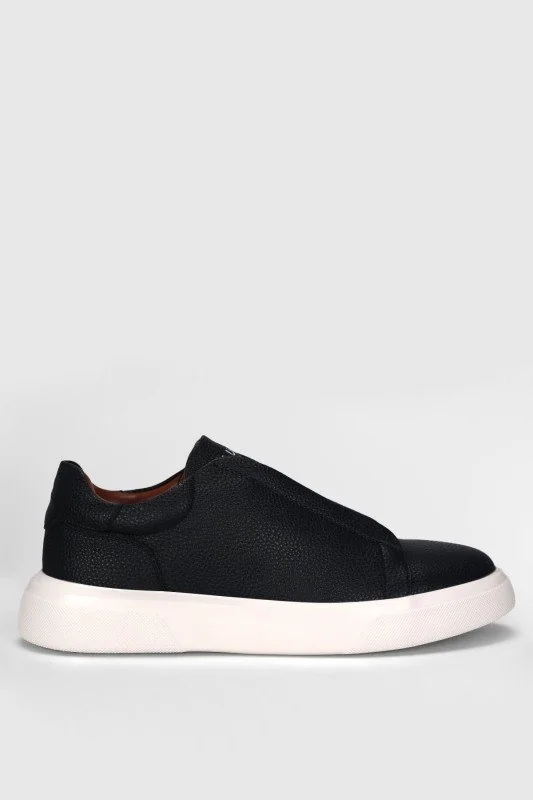 Dante Erkek Deri Sneaker Ayakkabı Lacivert