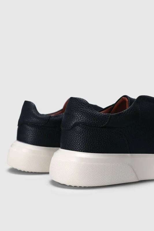 Dante Erkek Deri Sneaker Ayakkabı Lacivert