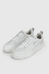 Phılıp Erkek Deri Sneaker Ayakkabı Beyaz