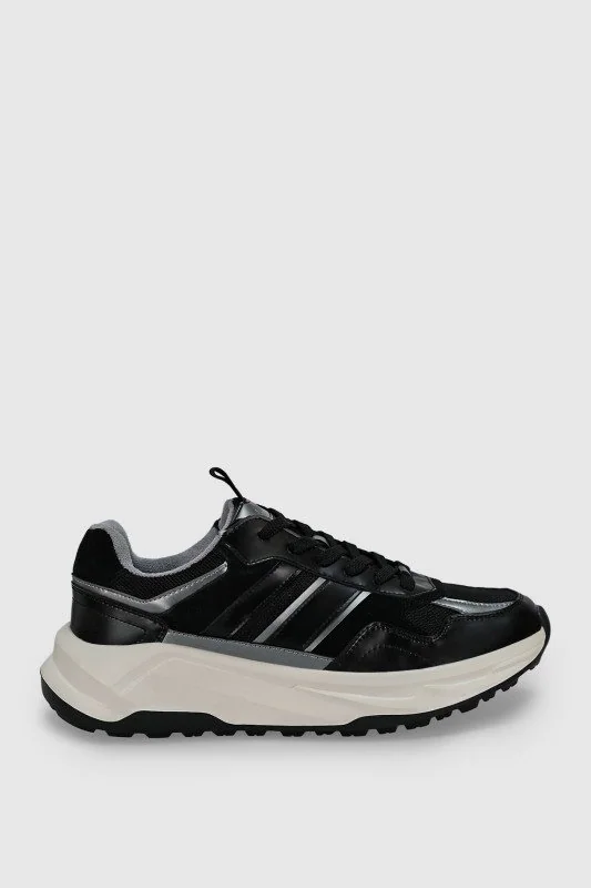 Eduard Erkek Deri Sneaker Ayakkabı Siyah