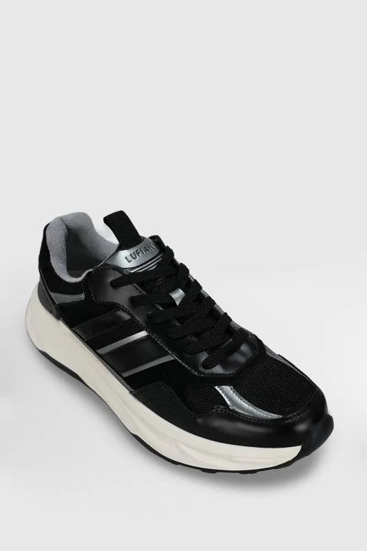 Eduard Erkek Deri Sneaker Ayakkabı Siyah
