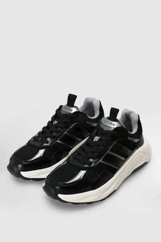Eduard Erkek Deri Sneaker Ayakkabı Siyah