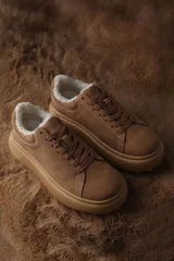 Zenya Kadın Sneaker Ayakkabı Deve Tüyü