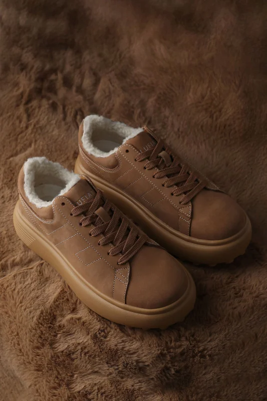 Zenya Kadın Sneaker Ayakkabı Deve Tüyü