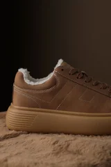 Zenya Kadın Sneaker Ayakkabı Deve Tüyü