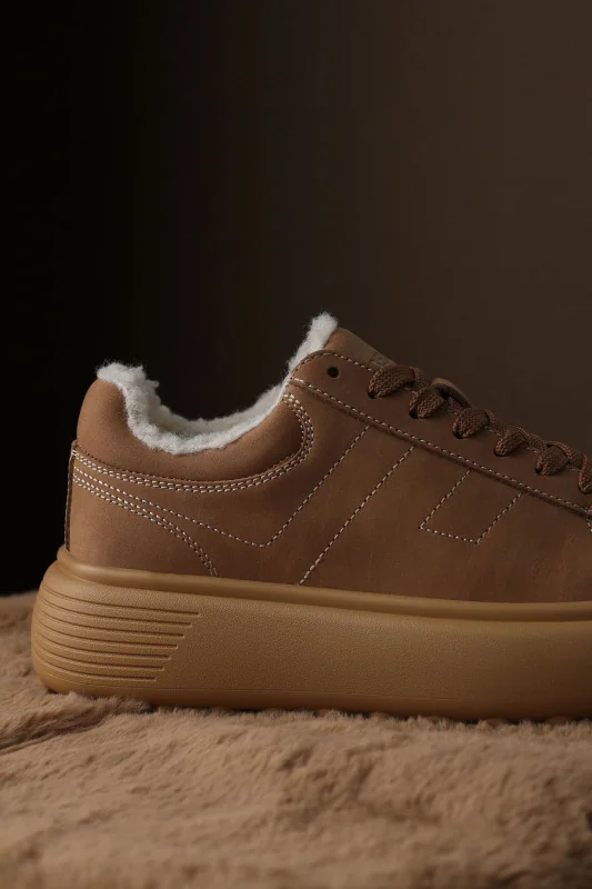 Zenya Kadın Sneaker Ayakkabı Deve Tüyü
