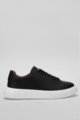 Tommy Erkek Deri Sneaker Ayakkabı Siyah