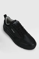 Phılıp Erkek Deri Sneaker Ayakkabı Siyah