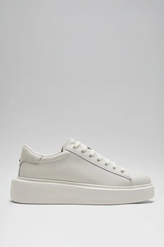 Gage Erkek Deri Sneaker Ayakkabı Beyaz