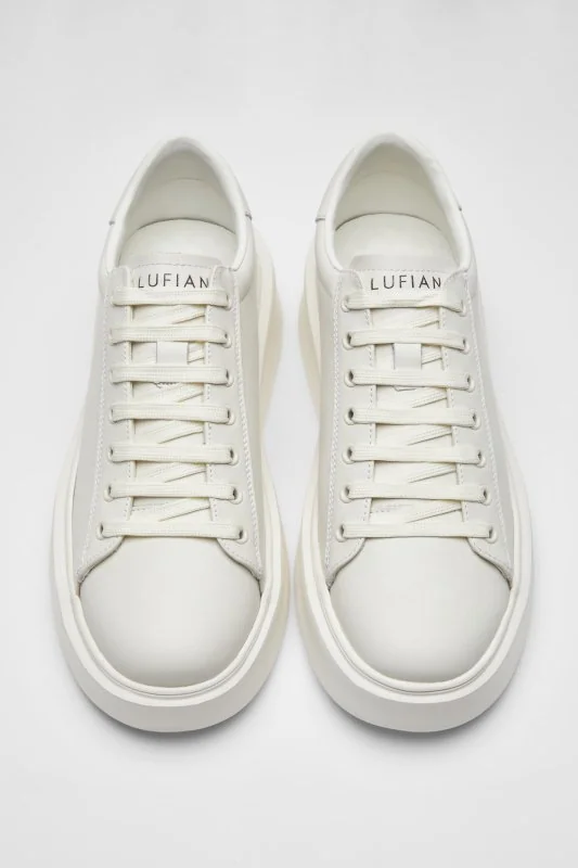 Gage Erkek Deri Sneaker Ayakkabı Beyaz