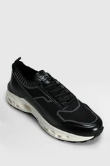 Tımothı Erkek Deri Sneaker Ayakkabı Siyah