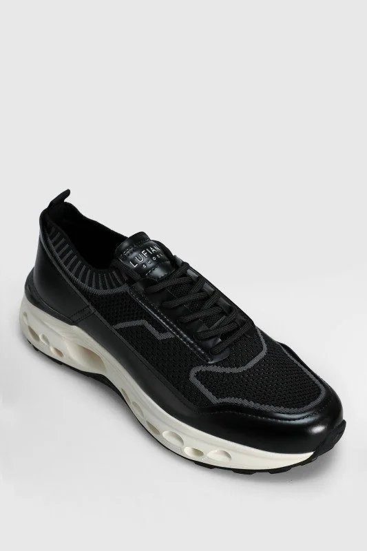 Tımothı Erkek Deri Sneaker Ayakkabı Siyah