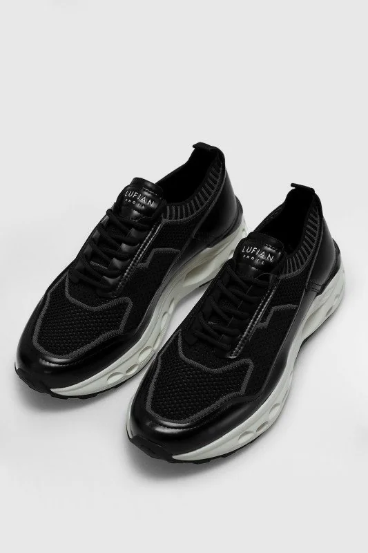 Tımothı Erkek Deri Sneaker Ayakkabı Siyah