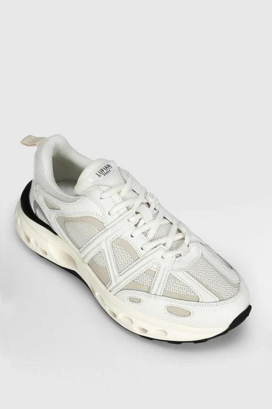 Vlad Erkek Deri Sneaker Ayakkabı Ekru