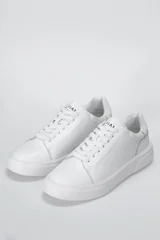 Tommy Erkek Deri Sneaker Ayakkabı Beyaz