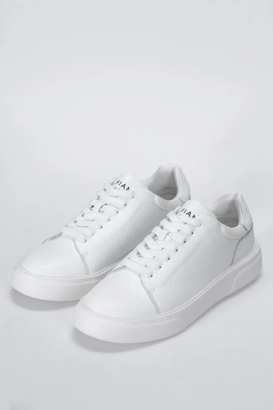 Tommy Erkek Deri Sneaker Ayakkabı Beyaz