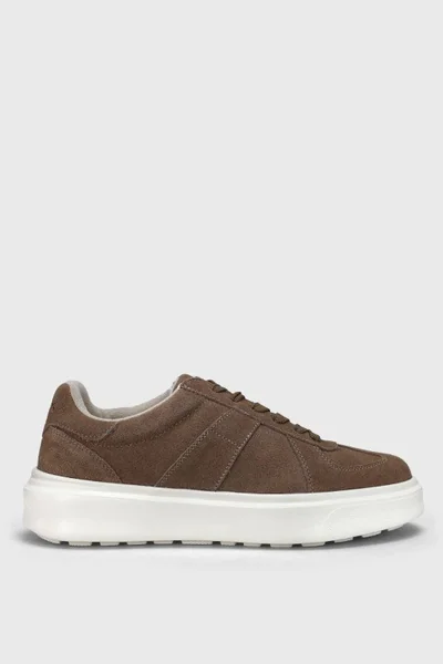 Jaques Erkek Deri Sneaker Ayakkabı Bej