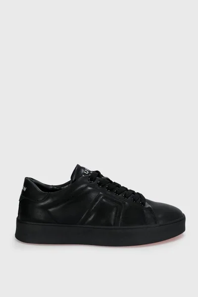 Zeus Erkek Deri Sneaker Ayakkabı Siyah
