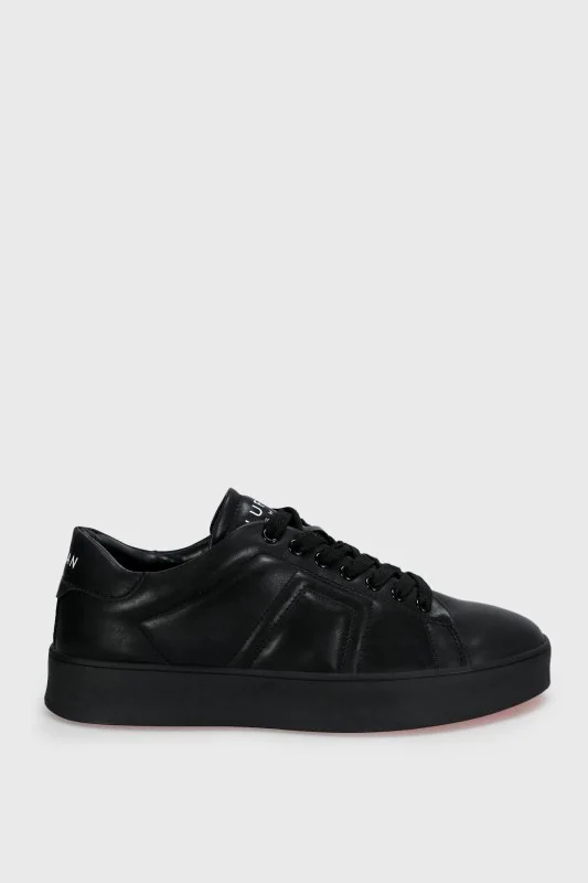 Zeus Erkek Deri Sneaker Ayakkabı Siyah