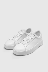 Anton Erkek Deri Sneaker Ayakkabı Beyaz