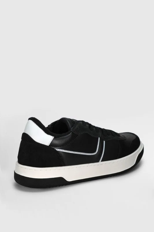 Jack Erkek Deri Sneaker Ayakkabı Siyah