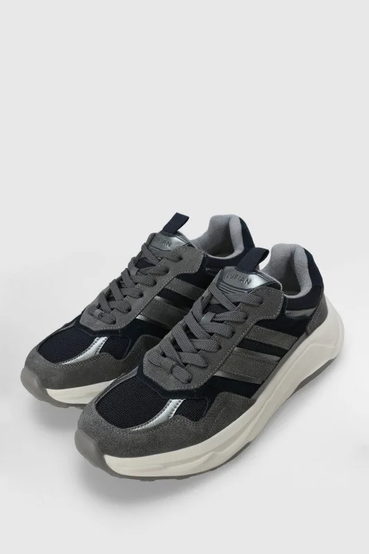 Eduard Erkek Deri Sneaker Ayakkabı Lacivert