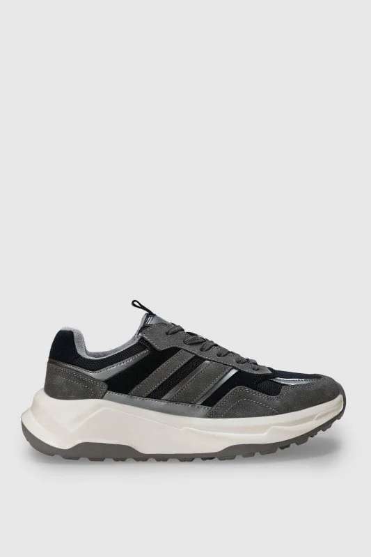 Eduard Erkek Deri Sneaker Ayakkabı Lacivert