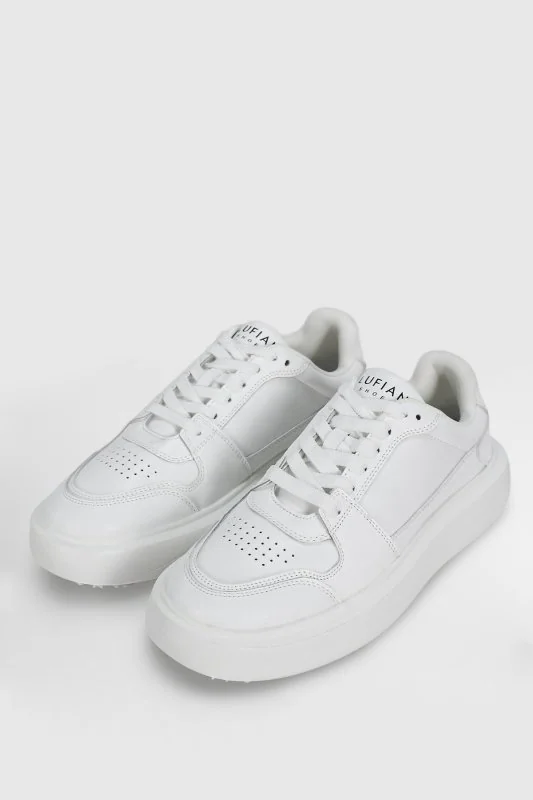 Mateas Erkek Deri Sneaker Ayakkabı Beyaz