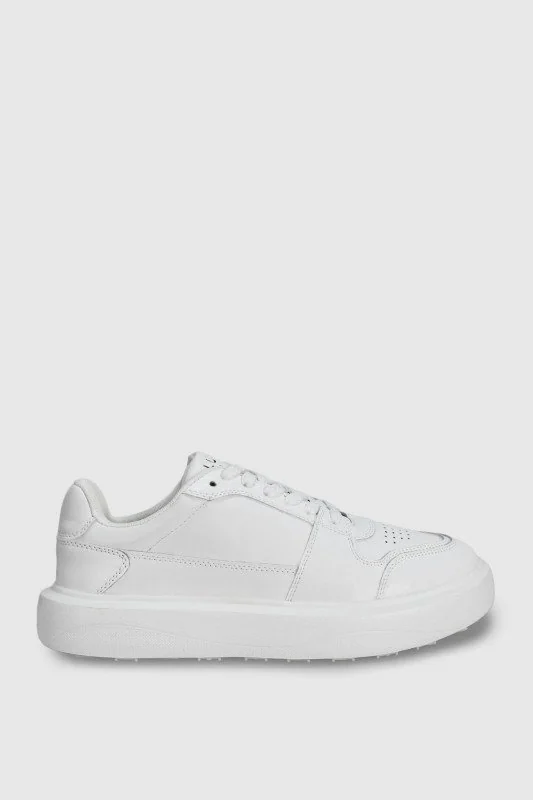 Mateas Erkek Deri Sneaker Ayakkabı Beyaz