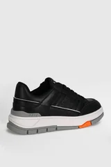 Edwın Erkek Deri Sneaker Ayakkabı Siyah
