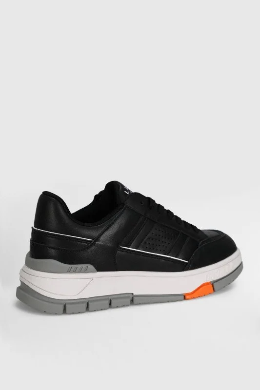 Edwın Erkek Deri Sneaker Ayakkabı Siyah