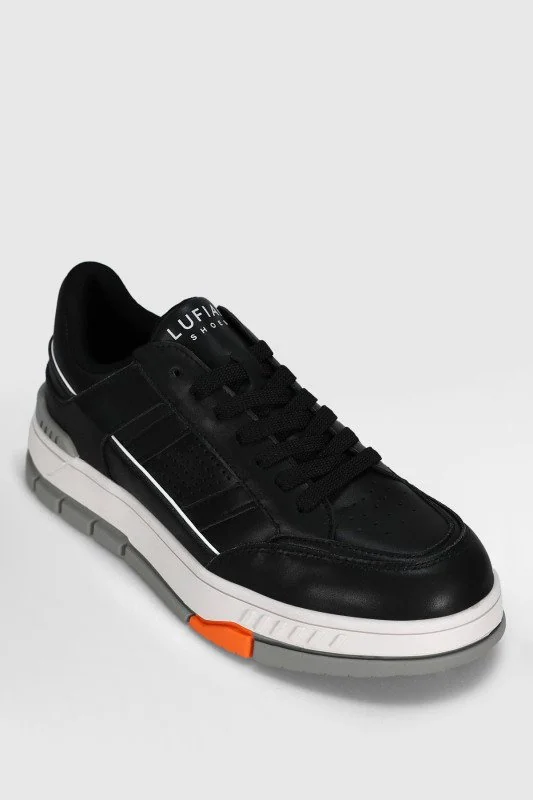 Edwın Erkek Deri Sneaker Ayakkabı Siyah