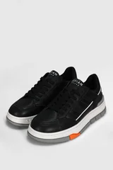 Edwın Erkek Deri Sneaker Ayakkabı Siyah