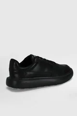 Mateas Erkek Deri Sneaker Ayakkabı Siyah