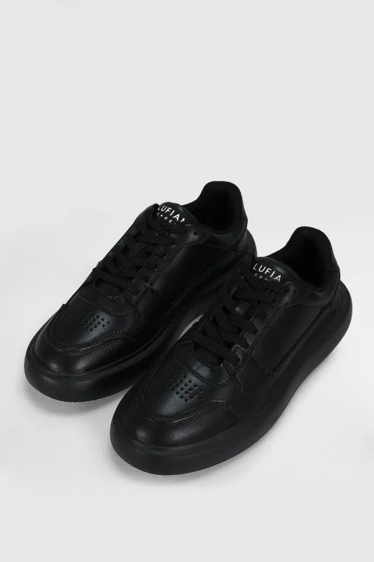 Mateas Erkek Deri Sneaker Ayakkabı Siyah