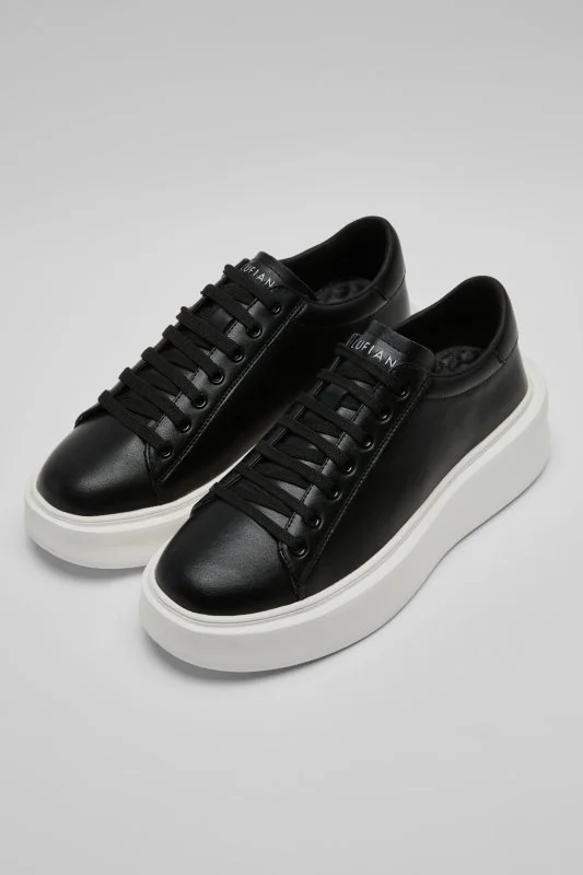 Gage Erkek Deri Sneaker Ayakkabı Siyah