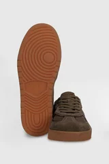 Alex Erkek Deri Sneaker Ayakkabı Kum