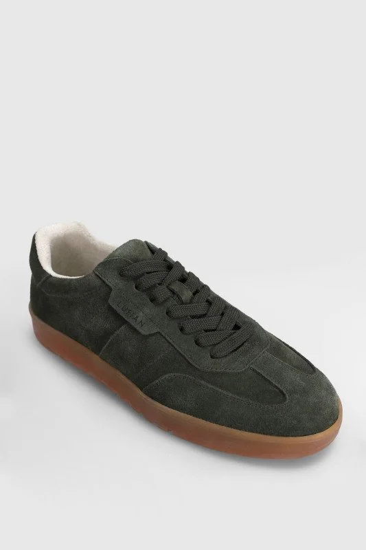 Pele Erkek Deri Sneaker Ayakkabı Haki