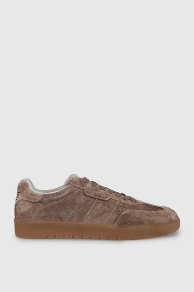 Pele Erkek Deri Sneaker Ayakkabı Bej
