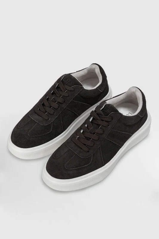Jaques Erkek Deri Sneaker Ayakkabı Kahverengi