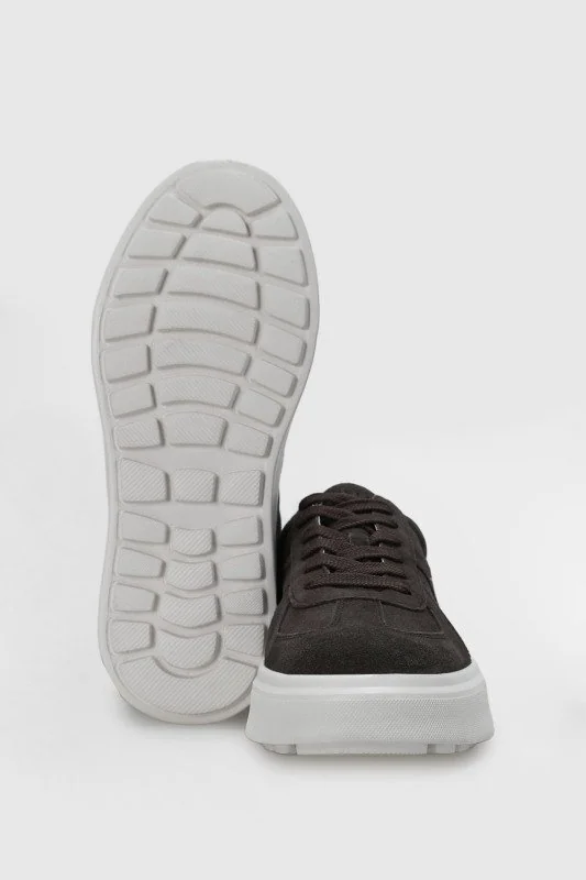 Jaques Erkek Deri Sneaker Ayakkabı Kahverengi