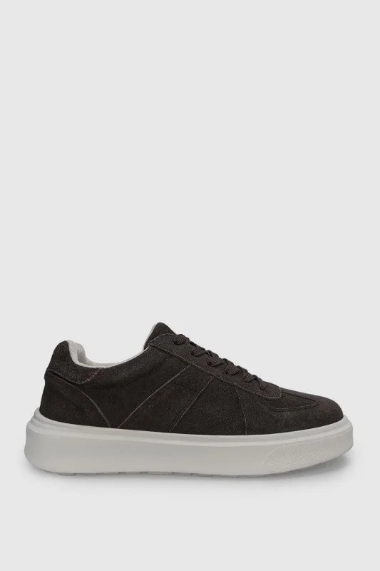 Jaques Erkek Deri Sneaker Ayakkabı Kahverengi